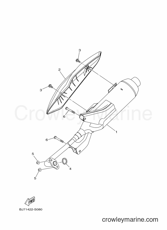 Yamaha Motors LNB125 (BJ71) [010] - EXHAUST