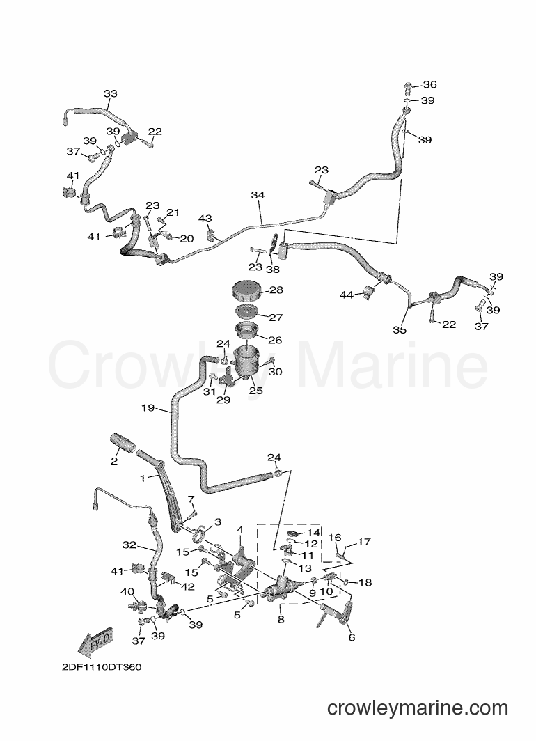 2018 Cruiser XV1900CFD - XV1900CFD (2DG6) [010] - REAR MASTER CYLINDER