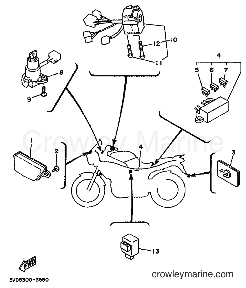 Yamaha Motors TDM850 (4CN3) [999] - ALTERNATE FOR ELECTRICAL