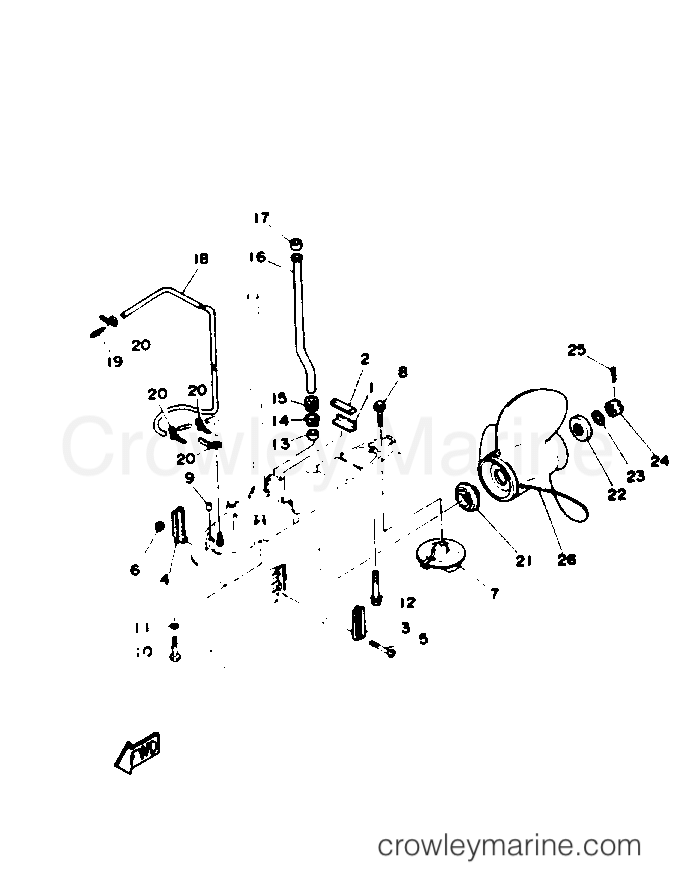 Yamaha Motors 115TXRQ - LOWER DRIVE 2