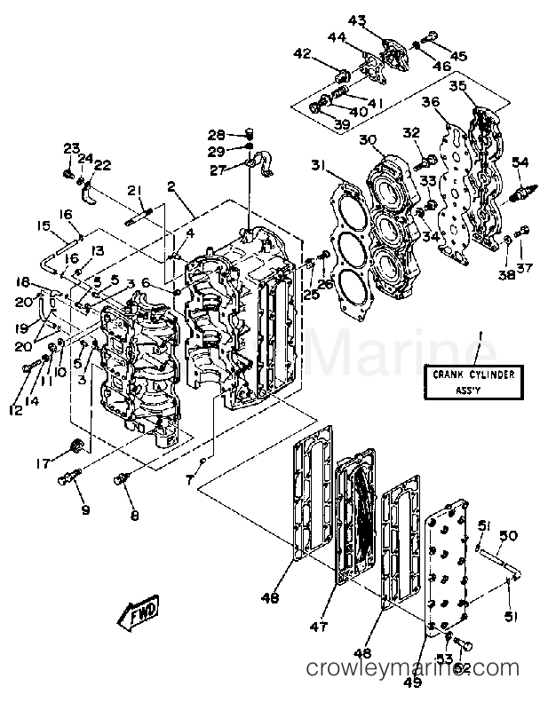 Yamaha Motors CV85ELF - CRANKCASE CYLINDER