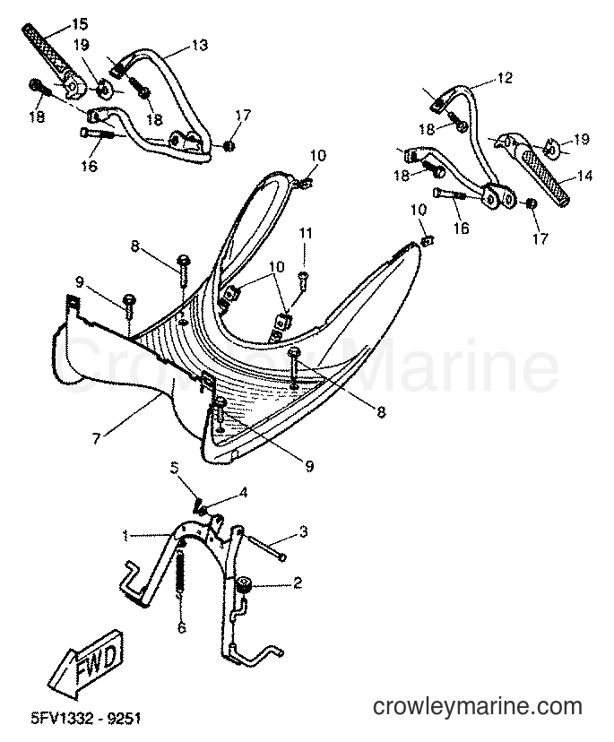 2001 Scooter YH50 - YH50 (5PF1) [010] - STAND & FOOTREST