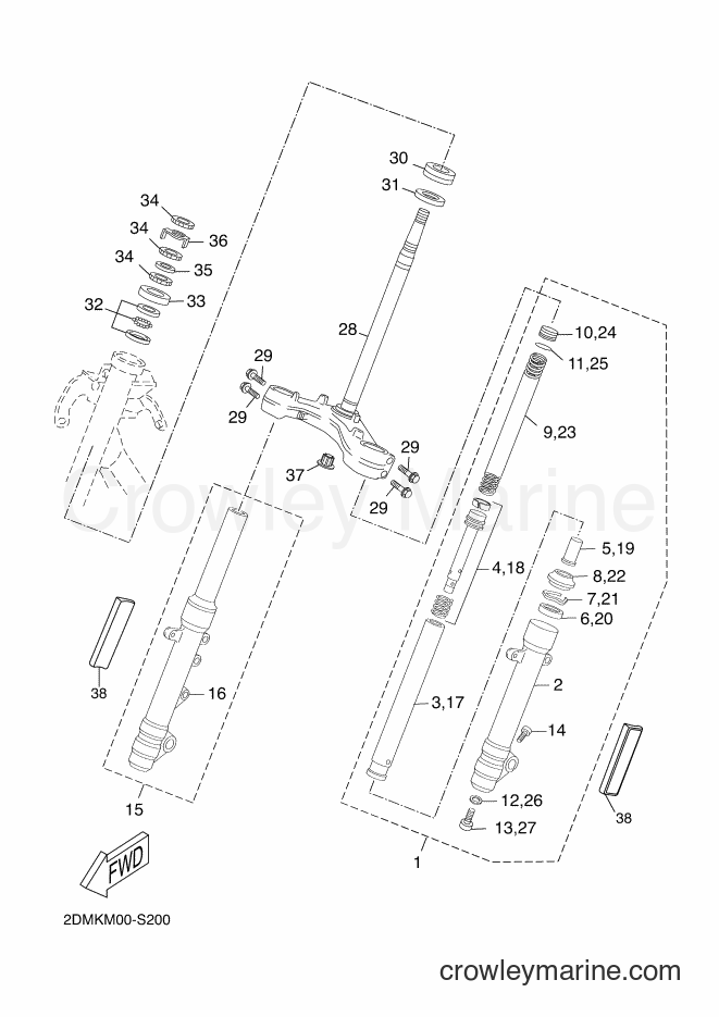 Yamaha Motors YP125RA (2DMK) [020] - STEERING