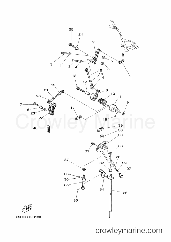 Yamaha Motors E60HMHDL (69DH) [040] - CONTROL