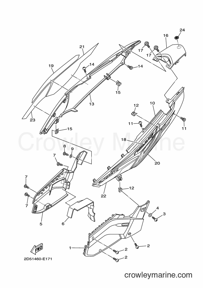 2006 Scooter AT115C - AT115C (2D51) [010] - SIDE COVER