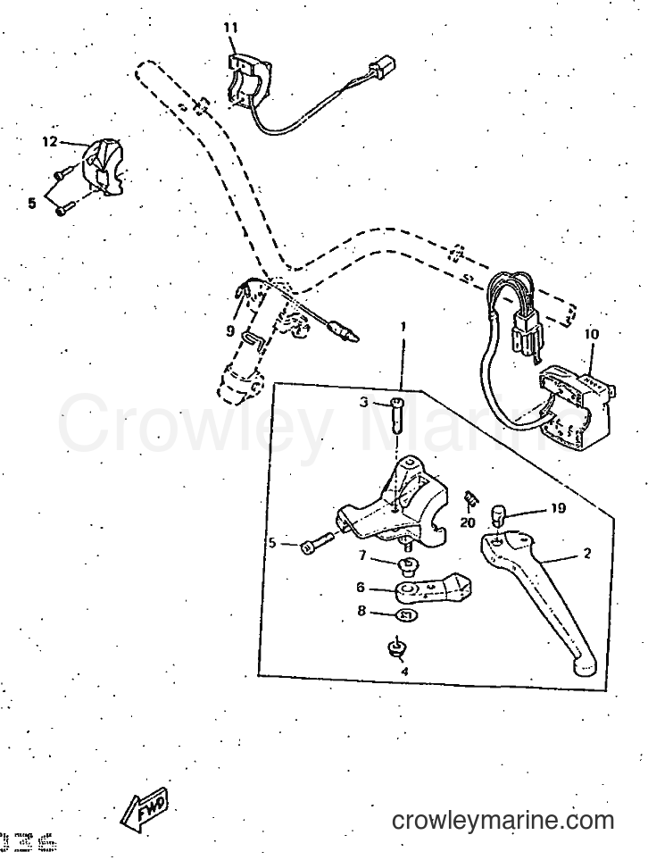 1997 Scooter CW50RSP - CW50RSP (4WL3) [999] - HANDLE SWITCH & LEVER