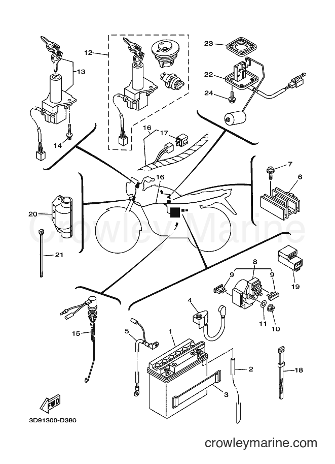 2005 Street Bike YBR125ED - YBR125ED (3D91) [030] - ELECTRICAL 1