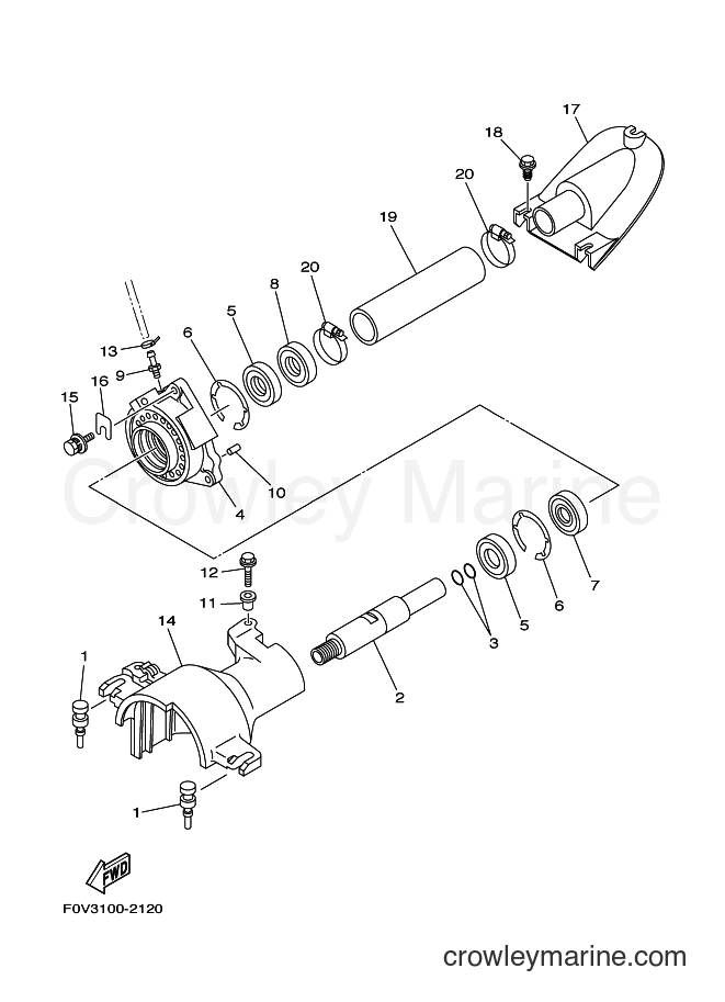 Yamaha Motors JET FOR XA1200 (68N1) [03E] - JET UNIT 2