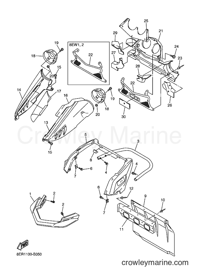 Yamaha Motors RX10R (8ER1) [020] - BUMPER
