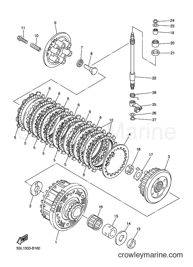 Yamaha Motors YZF-R6 (5SL1) [080] - CLUTCH