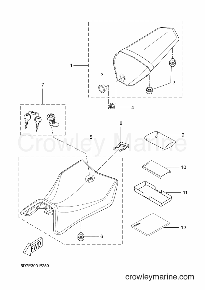 Yamaha Motors YZF-R125A (5D7N) [080] - SEAT
