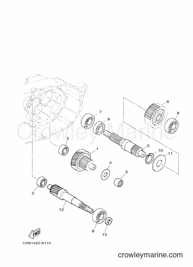 2012 Scooter XC100N - XC100N (1DW2) [010] - TRANSMISSION