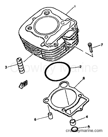1981 Dirt Bike XT250 - XT250 (5G4) [999] - CYLINDER
