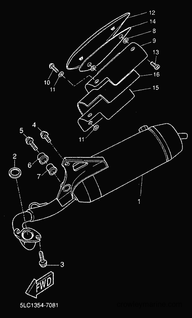 2000 Scooter YH50 - YH50 (5LD5) [020] - EXHAUST