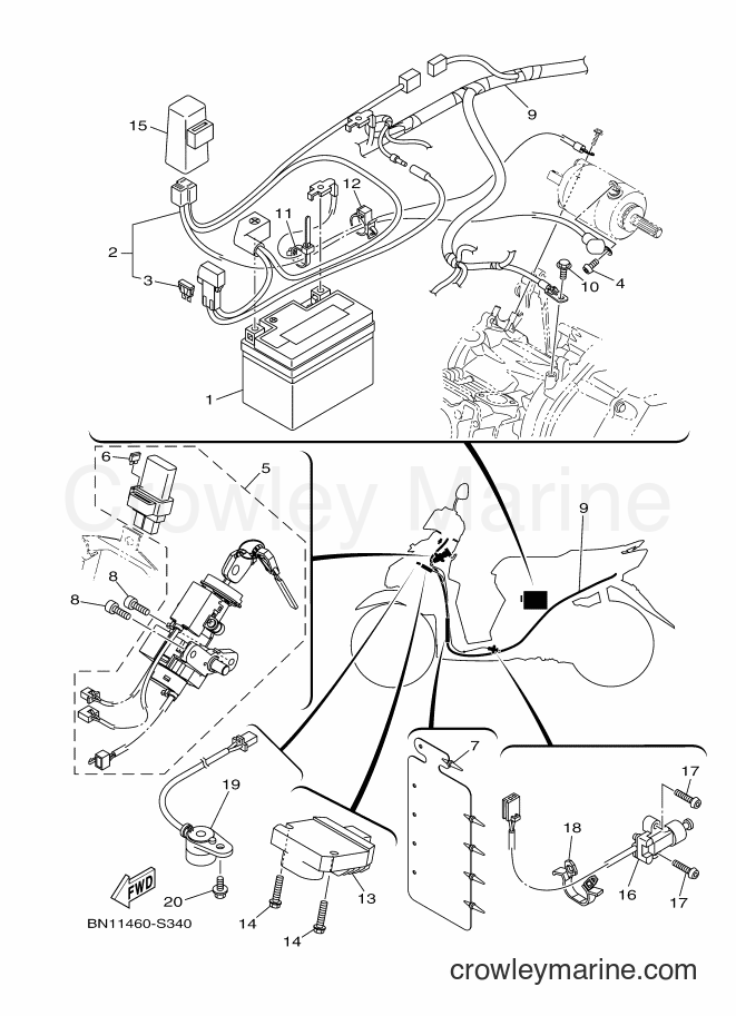 2017 Scooter LNS125-I - LNS125-I (BN11) [010] - ELECTRICAL 1