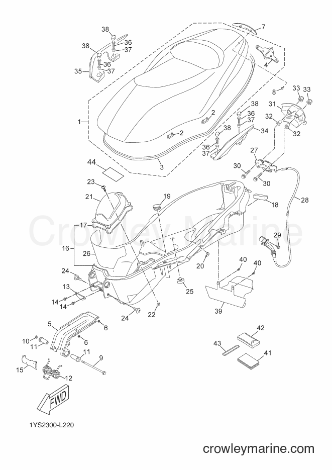 2012 Scooter YP250R - YP250R (1YS2) [030] - SEAT