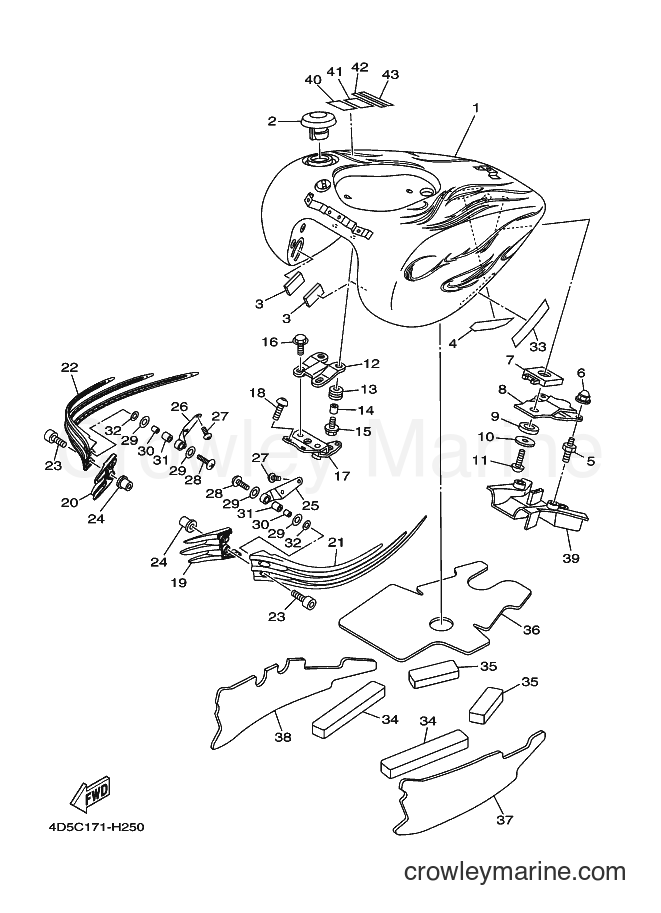 2009 Cruiser XV1900A - XV1900A (4D5C) [010] - FUEL TANK