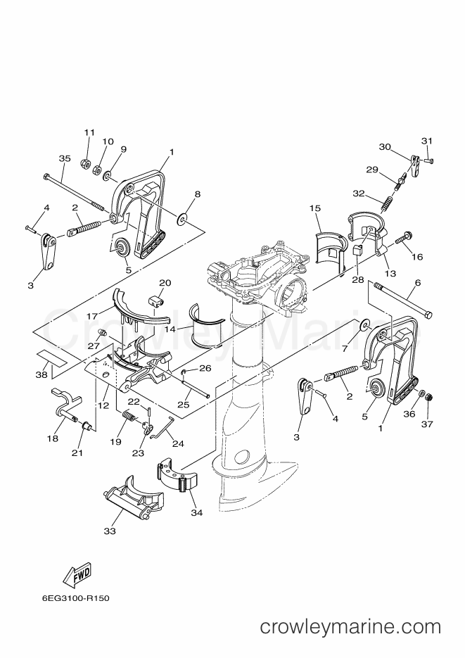 Yamaha Motors F2.5LMHB-2017 (6EG3) [070] - BRACKET