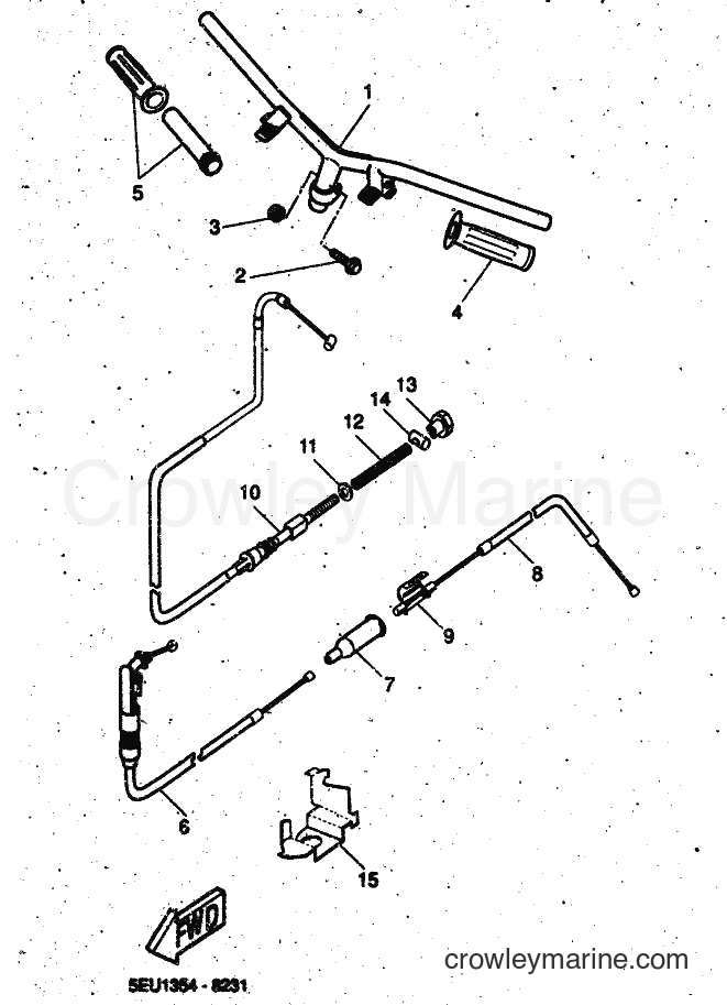 Yamaha Motors YH50 (5PF2) [030] - STEERING HANDLE & CABLE