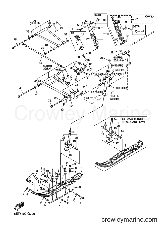 2008 Snowmobile RS10VT - RS10VT (8ET7) [020] - SKI