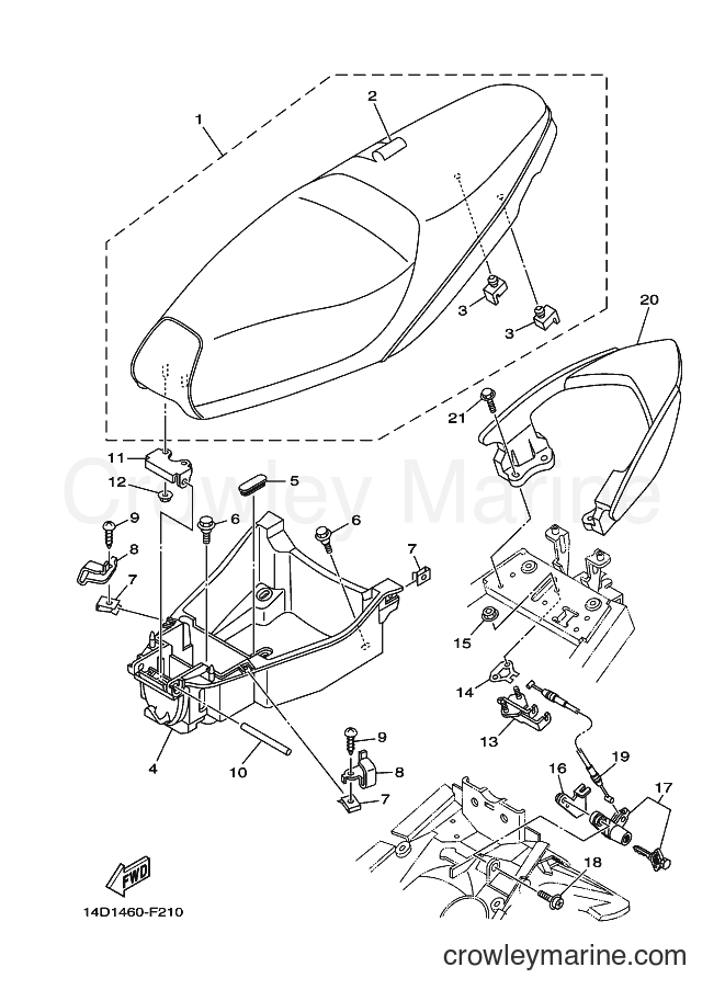 2011 Scooter AL115C - AL115C (14D5) [010] - SEAT
