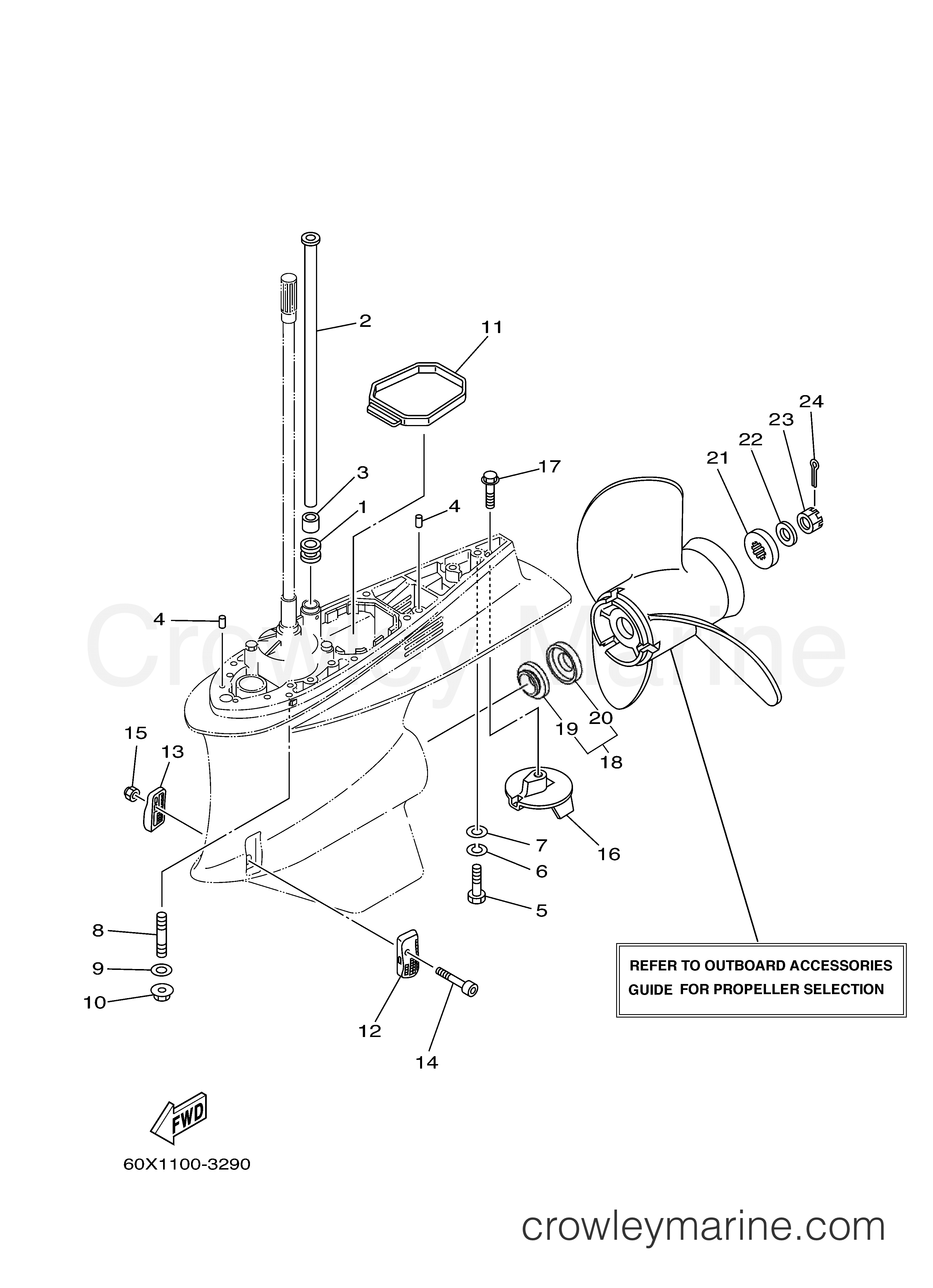 Yamaha Motors VZ250TLRC - LOWER CASING DRIVE 2