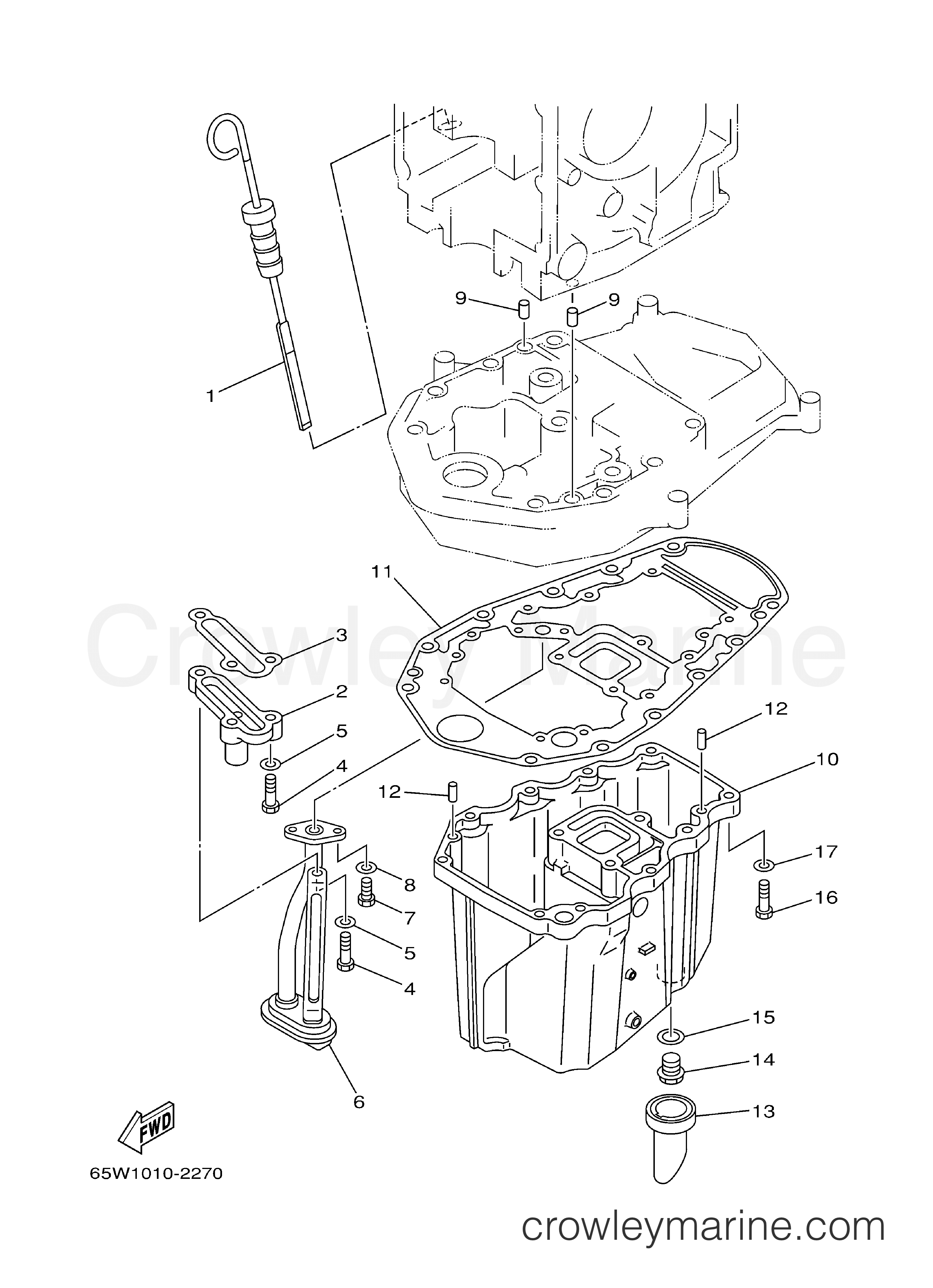 Yamaha Motors F25ESRD - OIL PAN