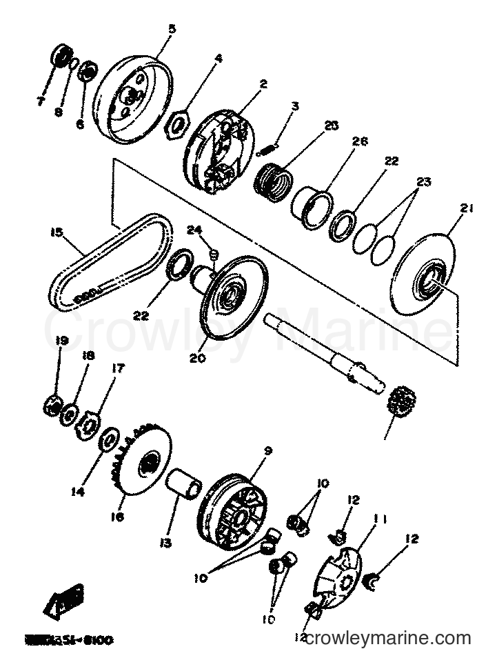 1991 Scooter DT50R - DT50R (4CT2) [999] - CLUTCH