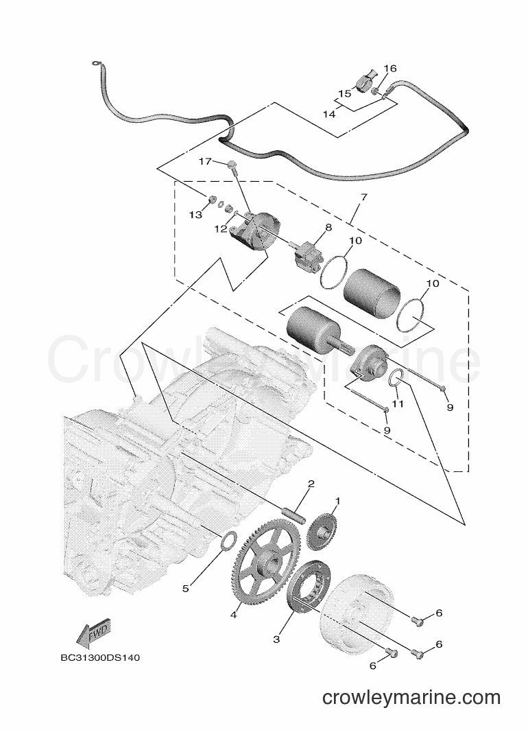 Yamaha Motors XP530E-A (BV12) [050] - STARTER