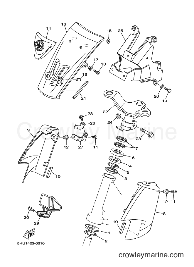 2000 Scooter T105SE - T105SE (5HU1) [010] - STEERING