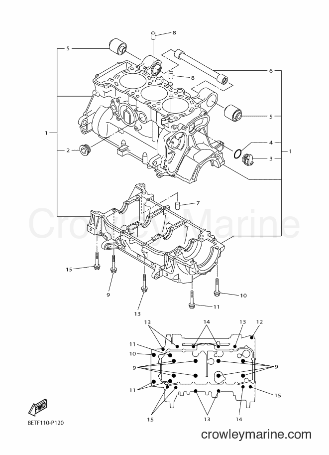Yamaha Motors RS10VT (8ETH) [020] - CRANKCASE