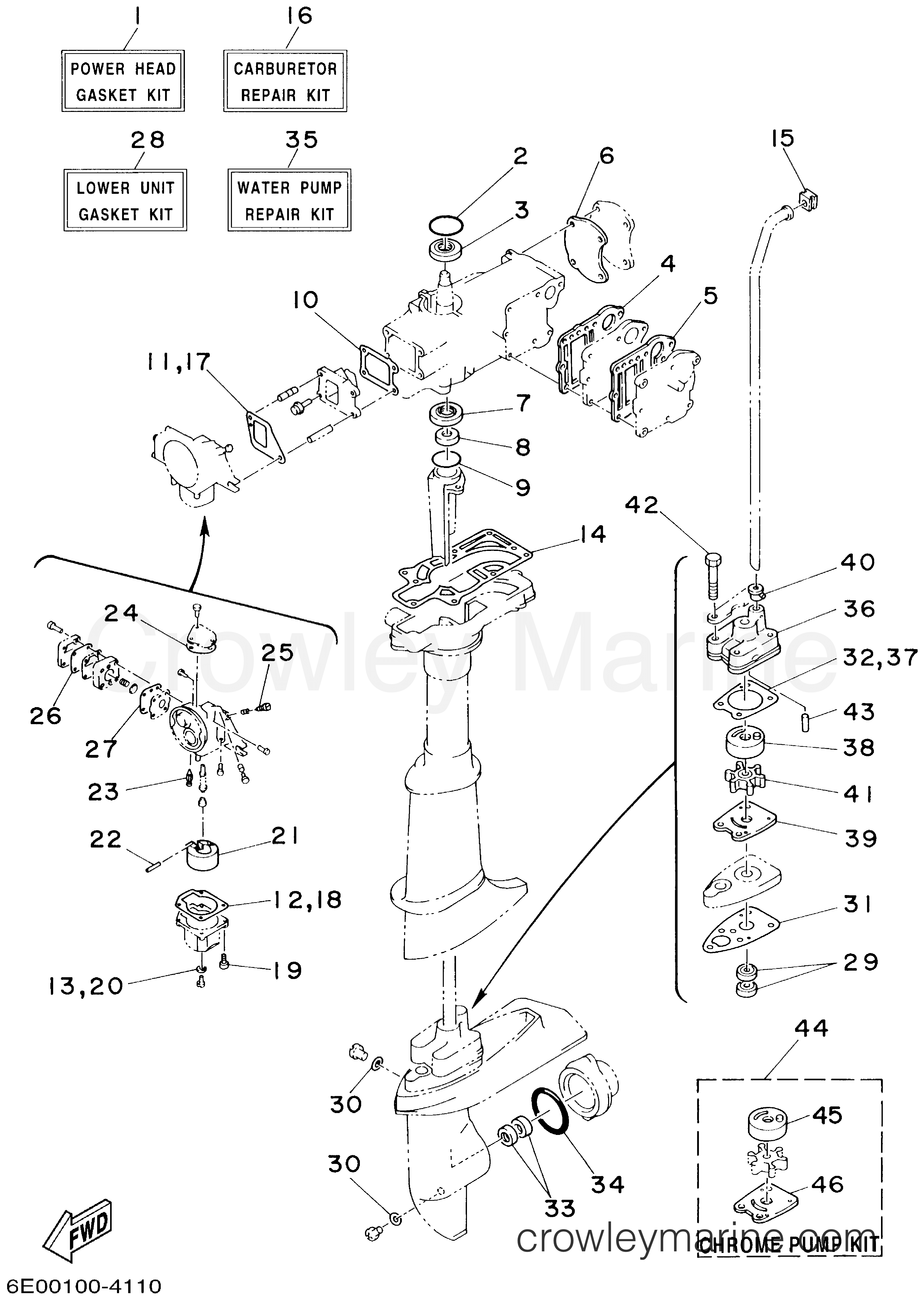 Yamaha Motors 5MSHA - REPAIR KIT