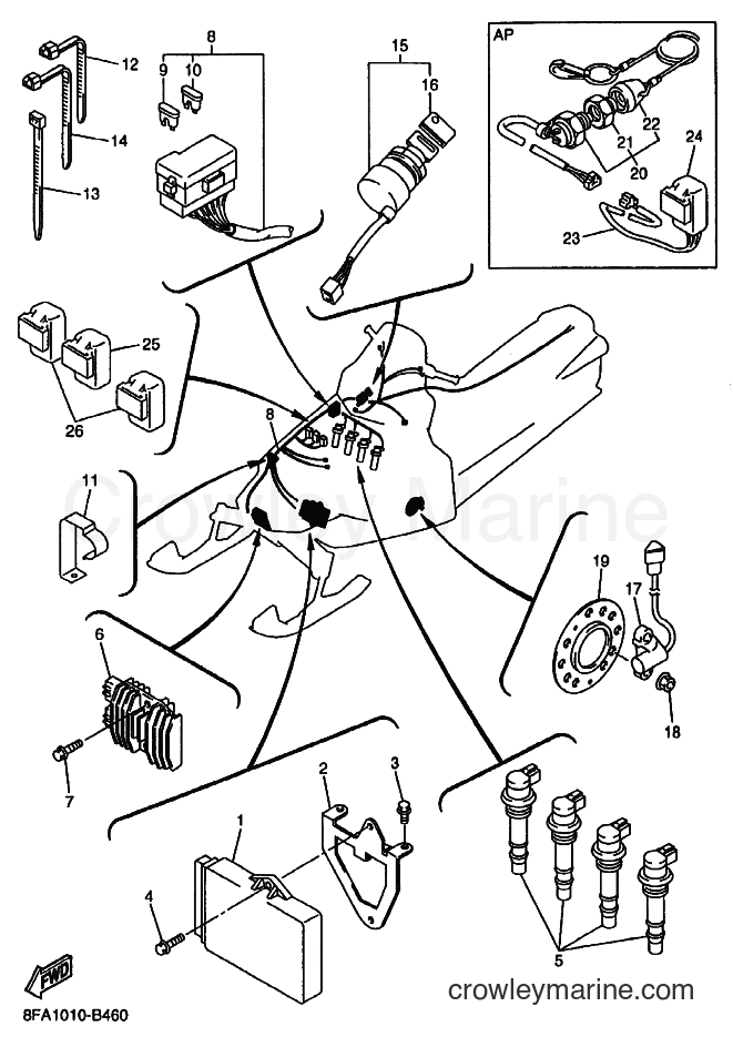 Yamaha Motors RX10 (8FA2) [020] - ELECTRICAL 1