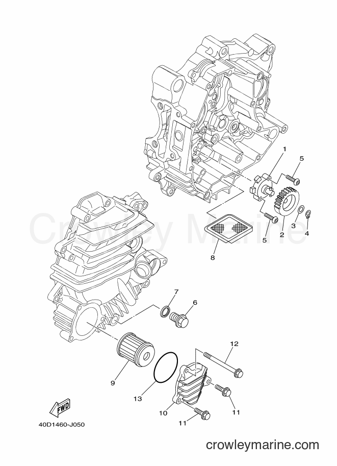 2011 Scooter TK115C - TK115C (40D1) [010] - OIL PUMP