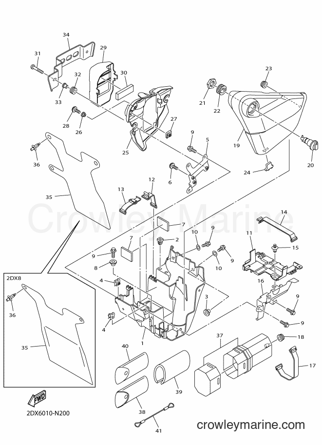 Yamaha Motors XVS950CU (2DX6) [010] - SIDE COVER