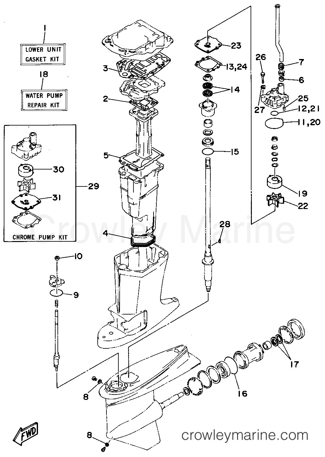 Yamaha Motors C115TXRT - REPAIR KIT 2