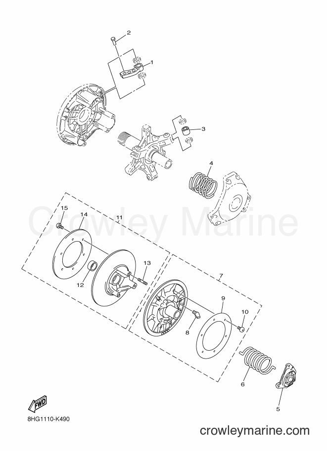 Yamaha Motors SRV10ML3 (8LL2) [010] - ALTERNATE DRIVE SETTING 1