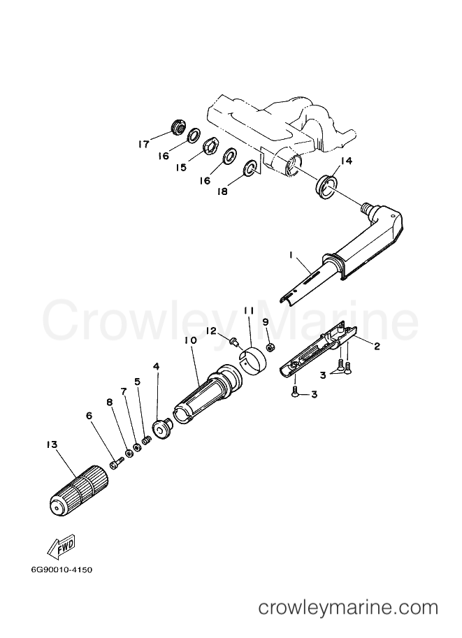Yamaha Motors F9.9MHZ (6G90) [030] - STEERING