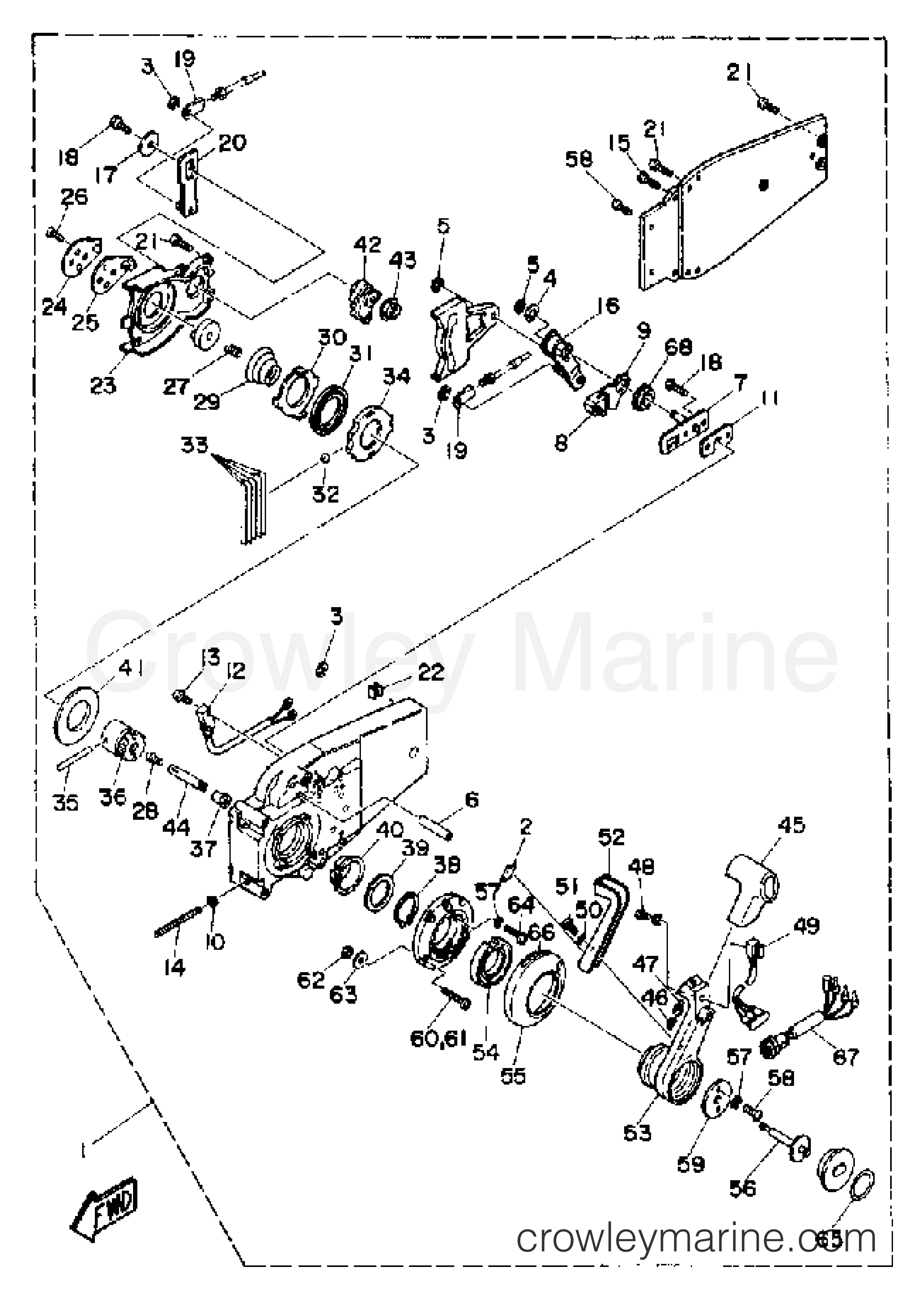 Yamaha Motors INTERMEDIATE - REMOTE CONTROL COMPONENT PARTS 1