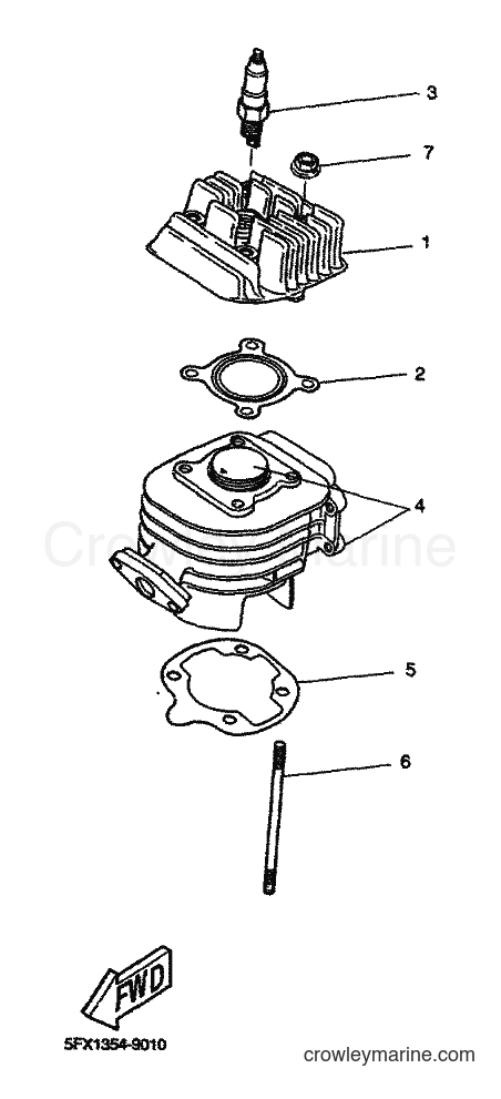2000 Scooter CW50 - CW50 (5MN1) [040] - CYLINDER