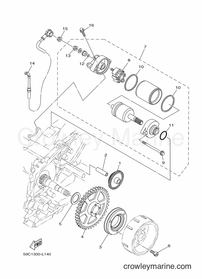 Yamaha Motors XP500 (59C1) [010] - STARTER