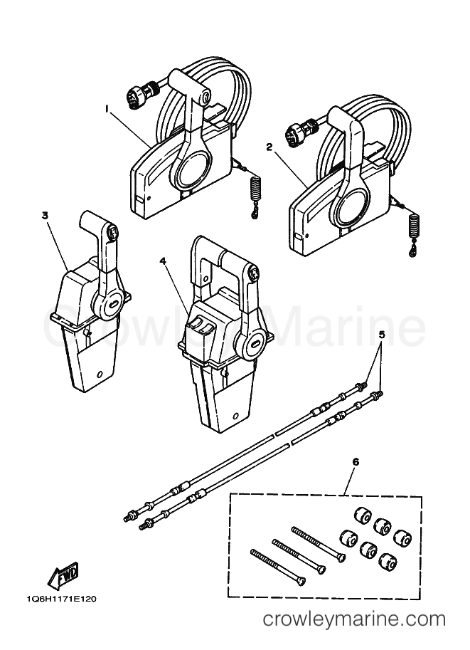 Yamaha Motors 90A (6H1) [030] - REMOTE CONTROL