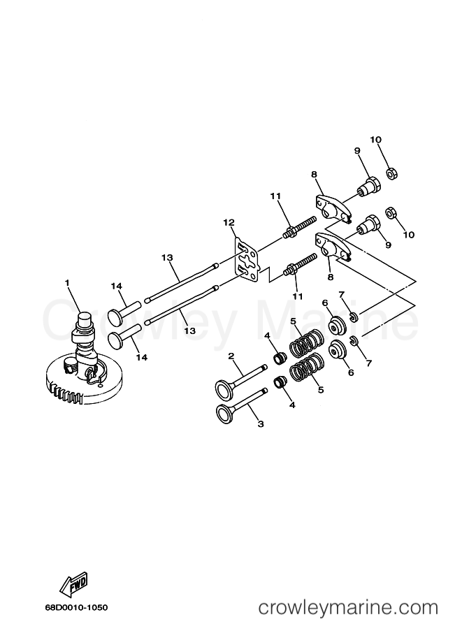 Yamaha Motors F4A (68D2) [060] - VALVE