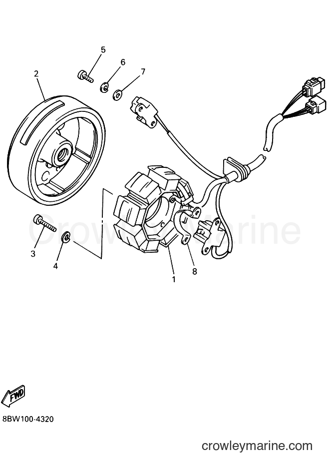 1994 Snowmobile VX750 - VX750 (8BW1) [040] - GENERATOR