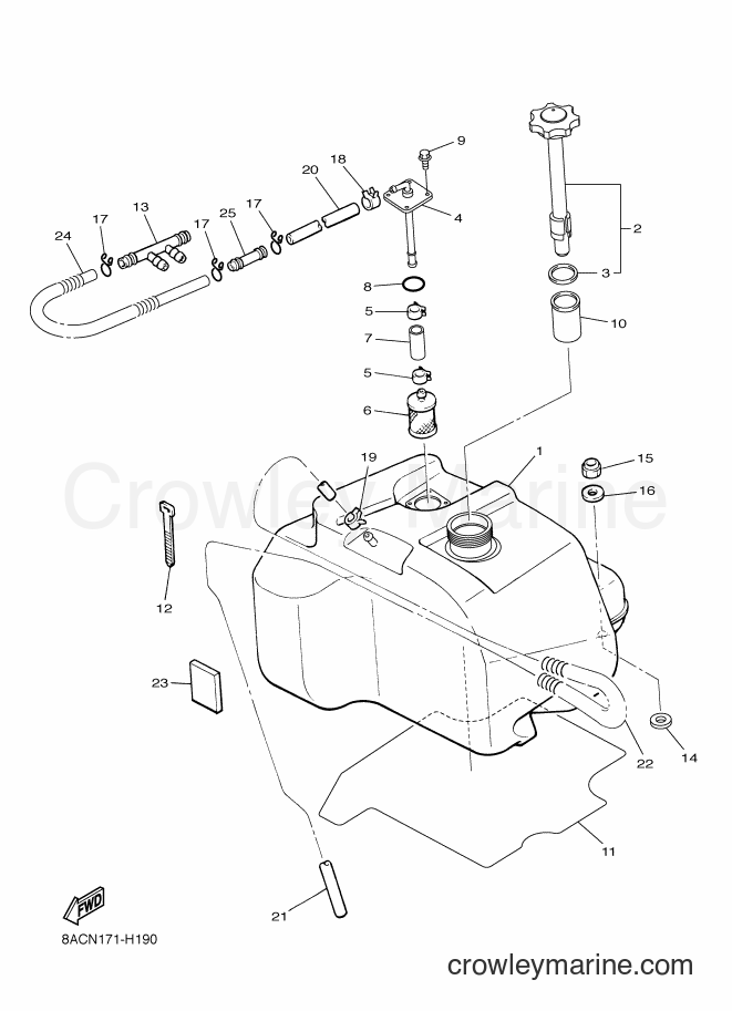 2011 Snowmobile VK540E - VK540E (8ACT) [010] - FUEL TANK 1