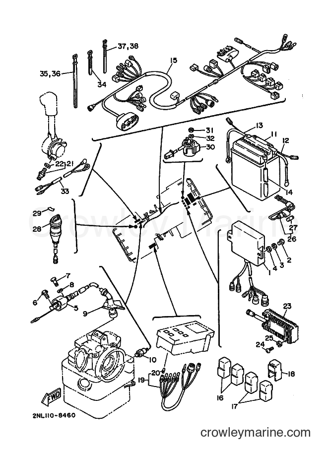 1988 ATV YFP350 - YFP350 (2TX0) [010] - ELECTRICAL 1