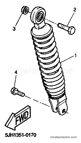 2001 Scooter EW50 - EW50 (5JH3) [030] - REAR SUSPENSION