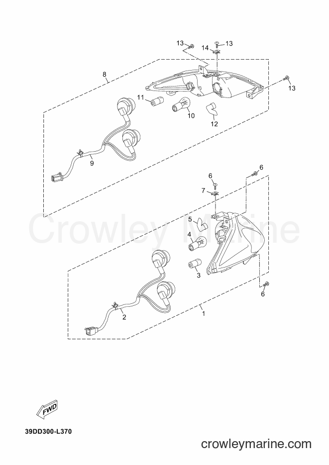 2012 Scooter YP125R - YP125R (39DD) [010] - TAILLIGHT 2