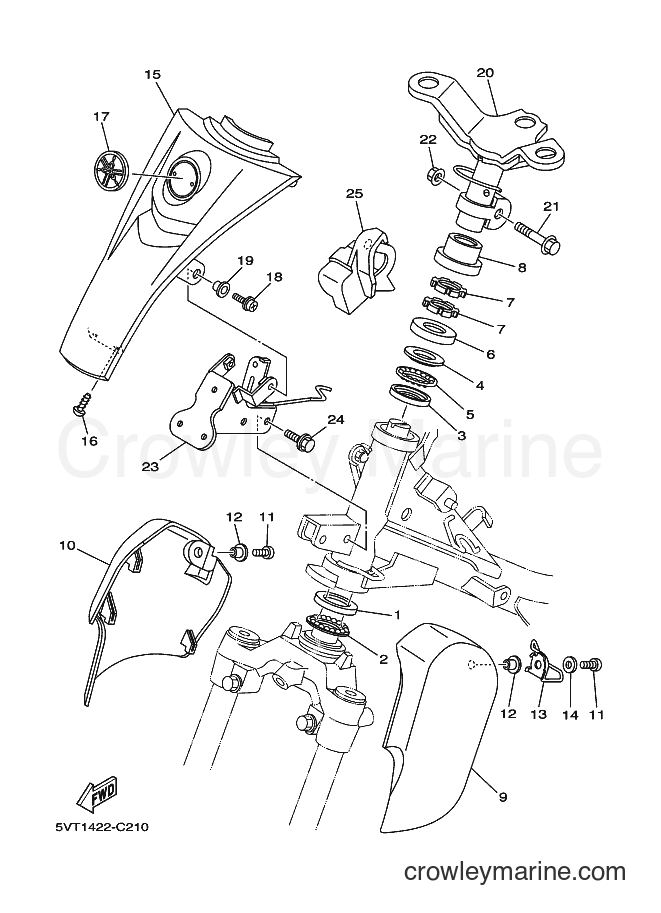 2004 Scooter T110E - T110E (5VT5) [010] - STEERING