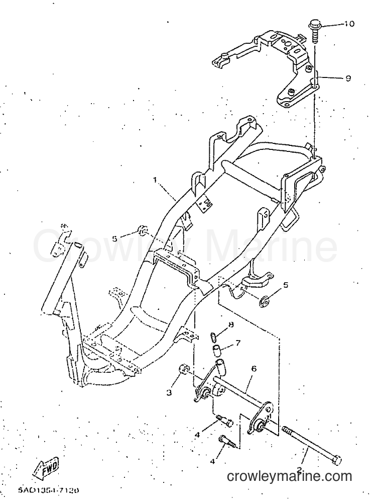 Yamaha Motors YN50 (5AD3) [99A] - FRAME